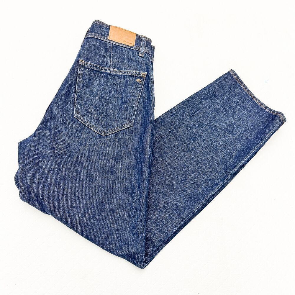Madewell The Perfect Vintage Straight Jean Dark Wash Denim Size 26 MINT - Picture 10 of 10
